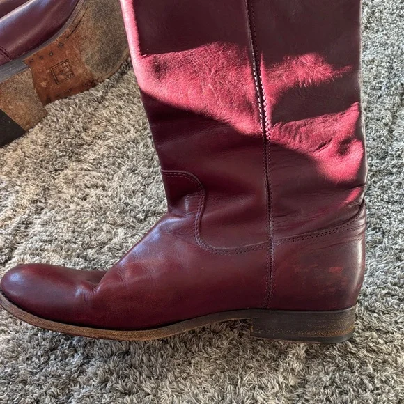 Frye Melissa Button Boot - Bordeaux - Picture 5 of 10